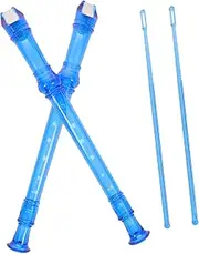 Parliky 2pcs Soprano Recorder Flute Beginners Instrument with Cleaning Rods Lightweight Design for and Comfort present for Music Lovers