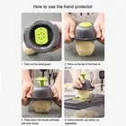 (Gray)Vegetable Fruit Chopper Cutter Time Labor Saving Food Chopper Onion