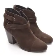 Womens rag & bone Harrow $545 Heel Booties 39 / 8.5 Brown Suede Boots New in Box