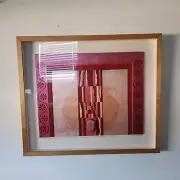 Ruth Philipon Artist Original Mixed Media Print All The Artists Pink 20" x 24"