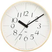 Remnos Riki Clock RC WR08-26 Lemnos Wall Clock Analog Radio Clock NEW