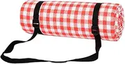 GOOHOCHY Plaid Picnic Blanket Outdoor Cushion for Beach Camping Picnics Mat for Family Friends Gatherings