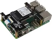 ZDE ZP513 PCIe M.2 Key-M NVMe SSD Hard Drive Adapter Board PIP PCIe Peripheral Board Compatible with Raspberry Pi 5 Support M.2 NVMe SSD 2230 2242