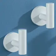White Towel Hooks Coat Robe Hook for Bath and Kitchen,Bathroom Hardware Acces...