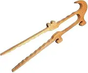 Wooden Toaster Tongs - Multipurpose Tongs,11-Inch Kitchen Gadgets Serving Tools Bacon Tweezers with Magnet for Breakfast Cooking Bagel Cake Muffin Bread