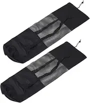 TOKIDNY Yoga Mat Carrier Bag 90x25cm Mesh Pouch for Easy Storage Single Shoulder Yoga for Travel