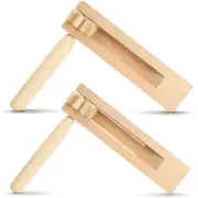 2 Pcs Wooden Ratchet Soundboard Child Baby for Kids Noise Maker