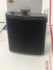 7 OUNCE Stainless Steel Hip Liquor Whiskey Alcohol Flask Leather Covered