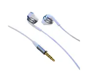 Wired Earphone High Fidelity Intelligent Noise Reduction Universal 3.5mm Mage Bass Sports Gaming Earbud for Calling-White