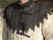 Chainmail 9 mm Mild Steel Round Riveted Chainmail Aventail Armour CH015