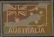 Australian National Flag - Tri Service (AMCU) (Subdued) Militaria Patch Patches
