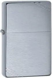 ZIPPO Vintage SLASHES Brushed Chrome Lighter