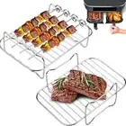 Air Fryer Rack Rectangle Air Fryer Rack Kits for Stockpot Baking and Cooking