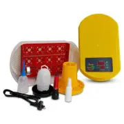 Electric 12 Egg Incubator Turner Drinker Feeder Candler Chicken Turkey Quail ...