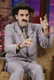 Actor Sacha Baron Cohen as Borat during an interview on October 9 - Old Photo 5