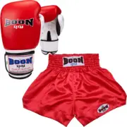 NEW Boon Compact Plain Red Shorts & Gloves