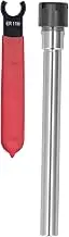 Collet Chuck Holder, Straight Long CNC Milling Extension Straight Shank Tool Holder Collet Chuck for CNC Lathe Milling Tool, 1‑7mm Clamping Range (C10-ER11M-100L)