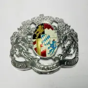 WW1 German Pickelhaube Prussia helmet Badge Silver Brass German Badge handmade