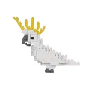 Nanoblock NBC_344 Sulphur Crested Cockatoo