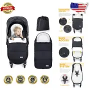 Lightweight Coral Velvet Stroller Footmuff - Easy to Clean & Travel Friendly