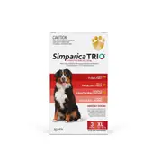 Simparica TRIO Red Flea, Tick & Worm Chews 40.1-60kg - 6pk