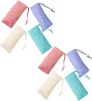 [COLLBATH] Exfoliating Bar Soap Pouch Set 8pc Mesh Bags Drawstring Soap Net for Bar Soap Holder Portable Tidy