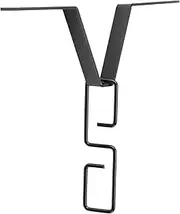 Rain Chain Gutter Clip Iron V Shaped Drain Pipe Adapter Hook for Outside Black