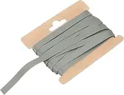 uxcell Double Fold Bias Tape for Sewing 1/3 Inch x 6 Yards Satin Pre-fold Continuous Binding Tape for Seaming Quilting Hemming Binding DIY Crafts, Gray