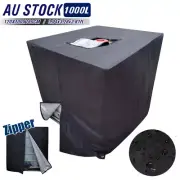 1000L IBC Tank Cover Zipper Sun UV Protective Hood Rainwater Container Foil 420D