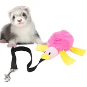 Nevenka Small Pet Bungee Ferret Toy with Elastic Hook-Pink