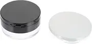 Gogogmee 2 Sets Travel Powder Case with Mirror and Puff Empty Loose Powder Compact Container for Makeup Ultra Thin Design for Cosmetics for Body and Craft Use