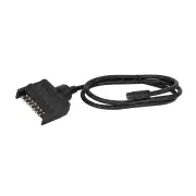 LED Autolamps Trailer Connector 5 Wire Cable with 7 Pin Flat Connector Bulk