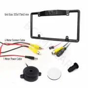 Car Parking Sensor Radar Rearview Reverse Backup Camera 2LED License Plate Fram (for: MG)