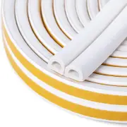 Self-Adhesive Foam Weather Stripping - Indoor Window and Door Seal, White