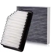 2 PC SET! ENGINE + CARBON CABIN AIR FILTER FOR 14 -16 KIA FORTE KOUP FORTE5 1.6L (for: Kia)