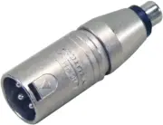 3 pole XLR male – RCA / Phono socket