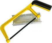 6 In. Mini Hacksaw & Mitre Block Set - 150Mm Extra Fine Cut Hack Saw with Bi-Met