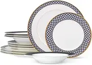 [Noritake] Blueshire 12-Piece Set in Blue/White