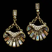 Deco Sea Shell Glam Statement Earrings
