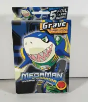 MegaMan NT Warrior Trading Card Game Grave Starter Deck Sharkman W/ Free Shippin
