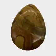 Fab Owyhee Jasper Flat Briolette Pendant Bead | 29x21.5x6mm | 1 Bead |
