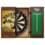 TEX PRO Dart Board Set NED KELLY BUSH RANGER CABINET