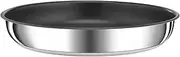 [Tefal] Ingenio Preference L9730302 Frying Pan 22 cm Stackable Stainless Steel Non-Stick Induction Versatile Space Saving Temperature Display Made in France
