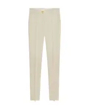 Givenchy Logo Plaque Slim Fit Pants FR36 light beige