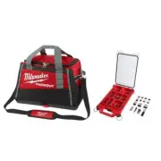 Milwaukee PACKOUT Tool Bag 20" + Impact Driver Bit Set w/ PACKOUT Case 100-Piece