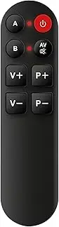 IRRADIO | Simplified Universal Remote Control with Learning Function and Large Buttons without Numbers Ideal for Elderly and Children - Black