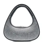 Zipper shoulder bag One size Gray