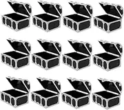 TEHAUX 12pcs Mini Pirate Treasure Chests Boxes for Birthday Party Favors Halloween Decorations and Role Playing Games for Goodie Bag Stuffers