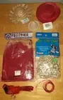 Craft Hats Doll Hair Red Feathers Ribbon Cardinal Bird Misc Lot