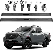 MOMOAU Plug-N-Play Electric Running Boards with LED Lights Compatible with 2020-2025 Nissan Frontier | Automatic Retractable Power Steps, 600LB Capacity, Anti-Slip Surface, Vehicle-Specific Fit